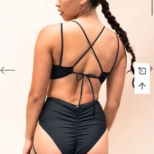 Lunalae Amelia Pole Bra - Recycled Black US 10